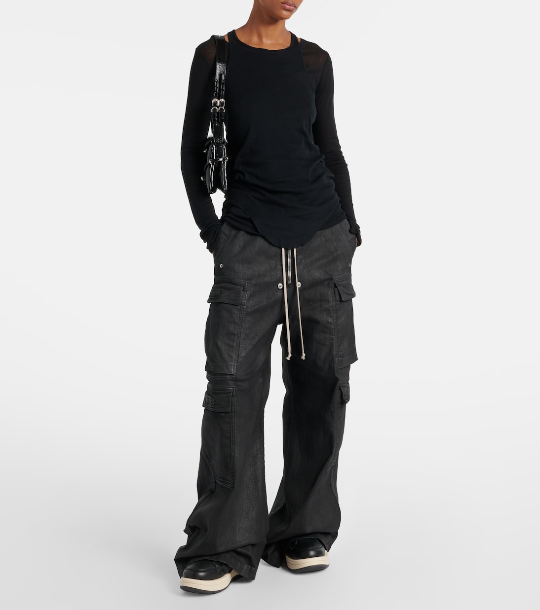 X Converse Sneakers Turbowpn aus Leder | Rick Owens