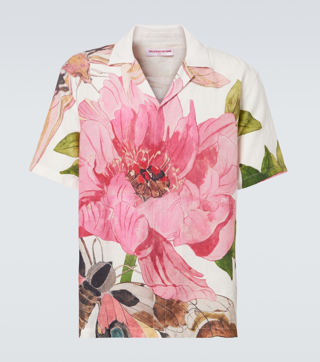 Maitan floral linen bowling shirt | Orlebar Brown