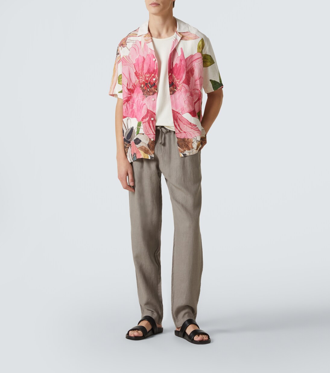 Maitan floral linen bowling shirt | Orlebar Brown