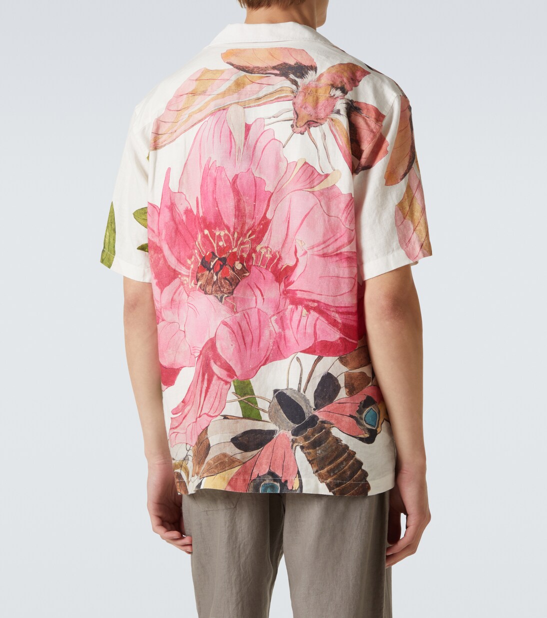 Maitan floral linen bowling shirt | Orlebar Brown