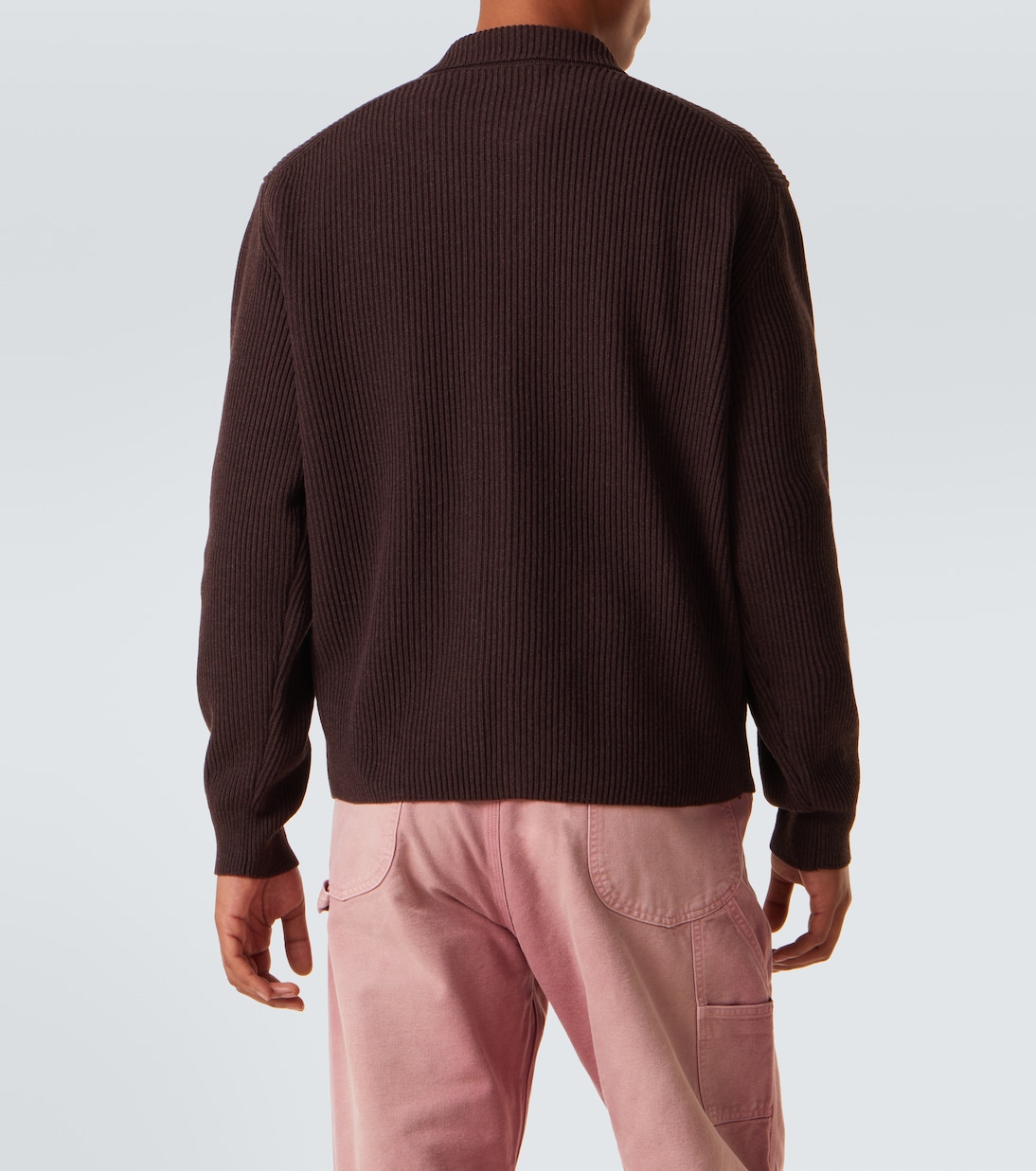 Ribbed-knit wool cardigan | Auralee