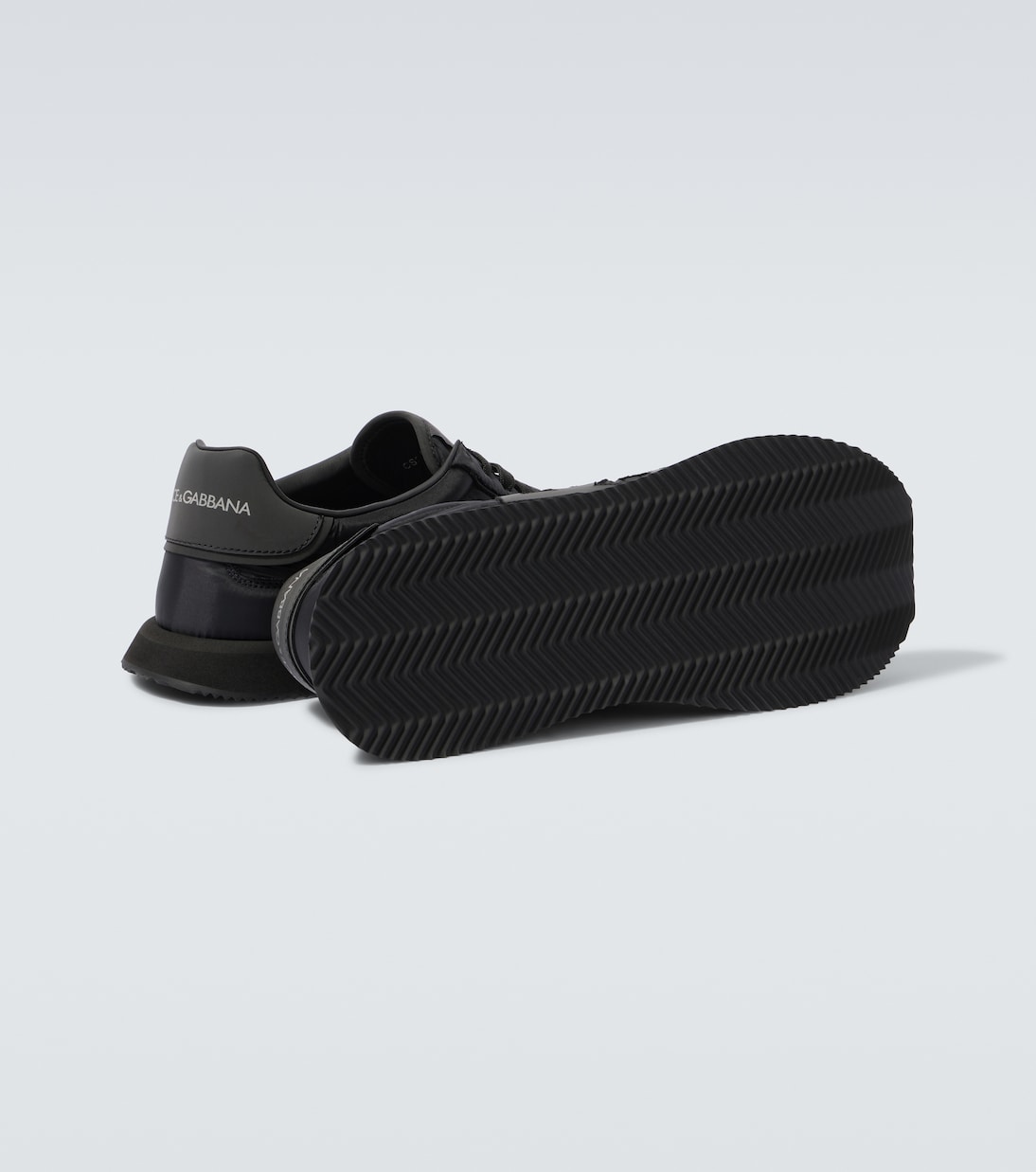 Sneakers in canvas con pelle | Dolce&Gabbana