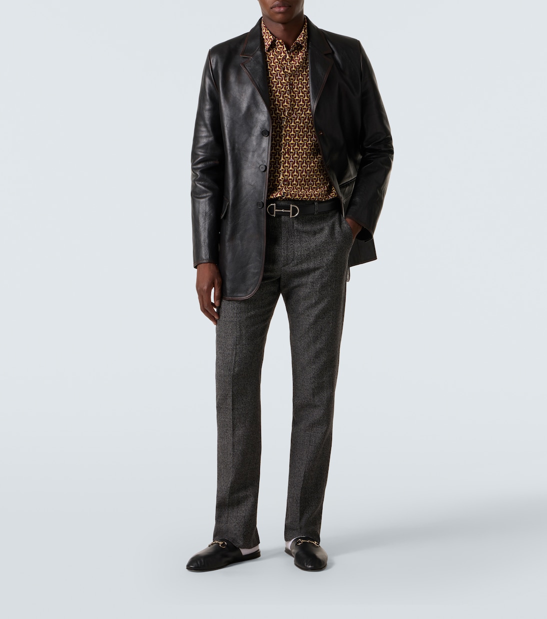 Chemise imprimée en soie | Gucci