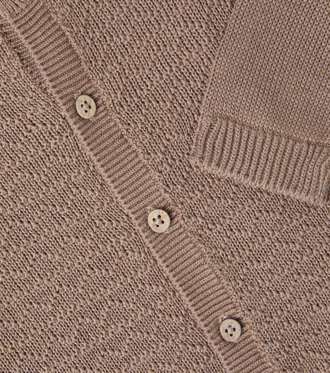 Baby - Cardigan Bjørn in cotone | Wheat