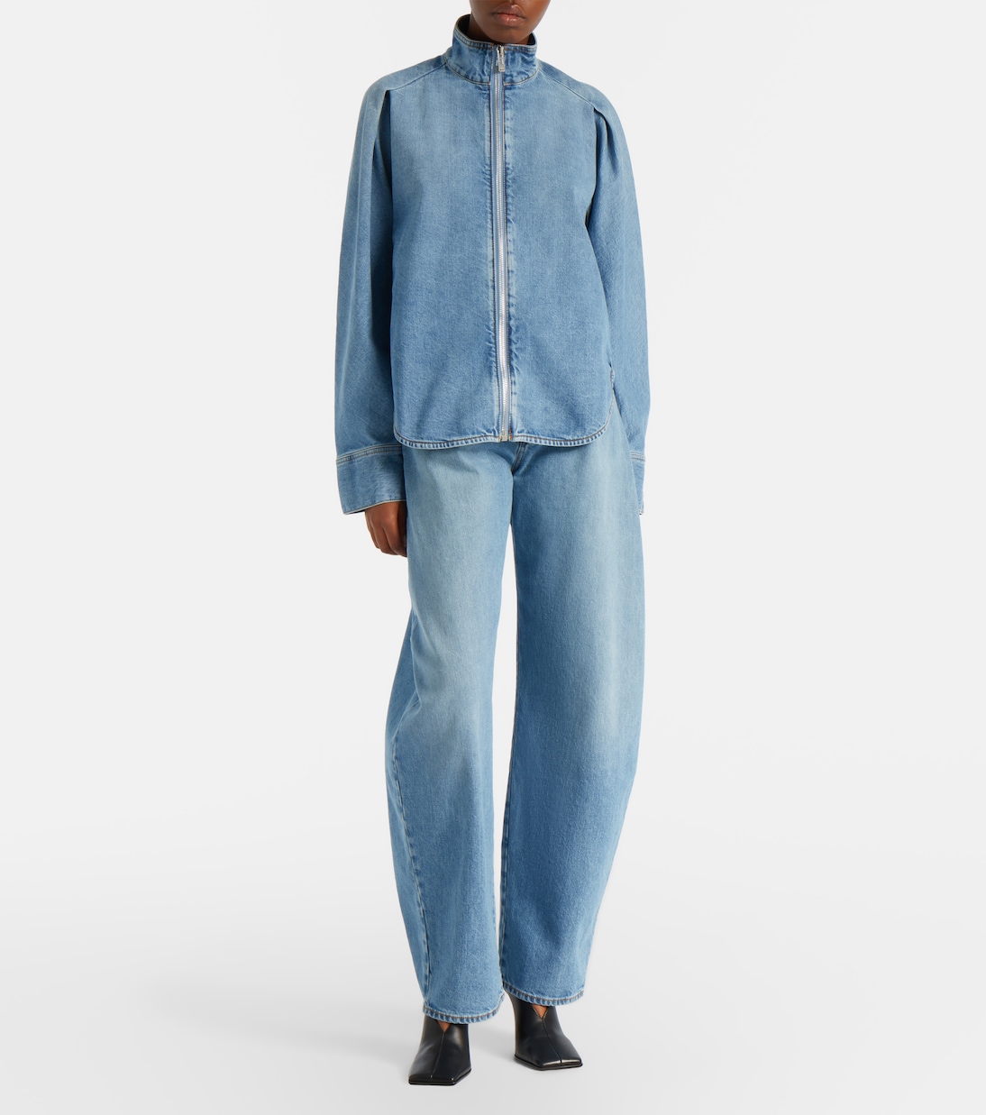 High-rise barrel-leg jeans | Alaïa