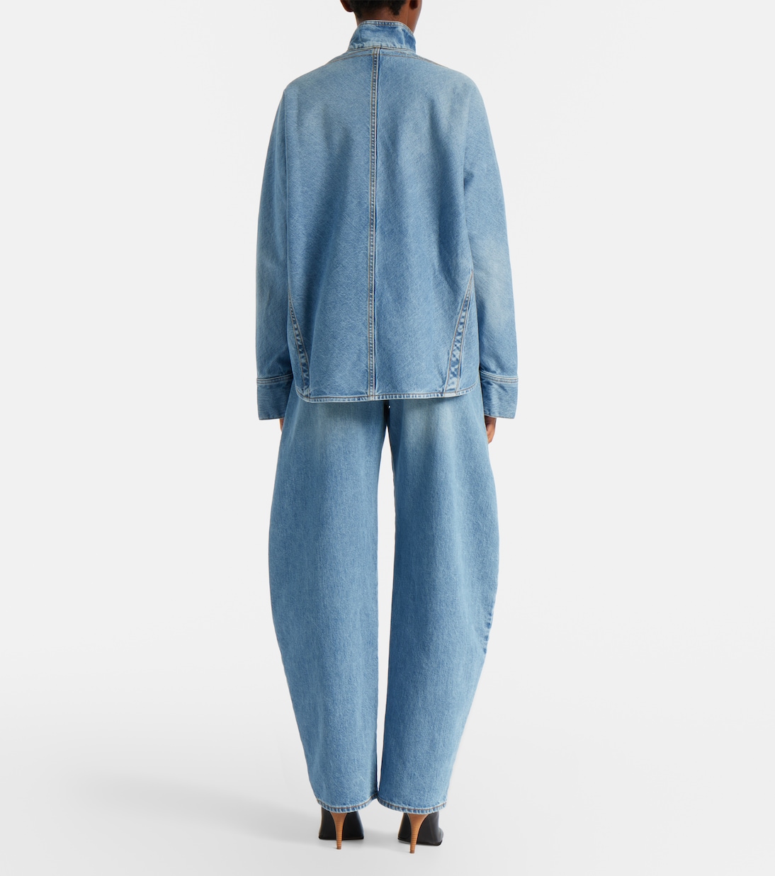 High-rise barrel-leg jeans | Alaïa