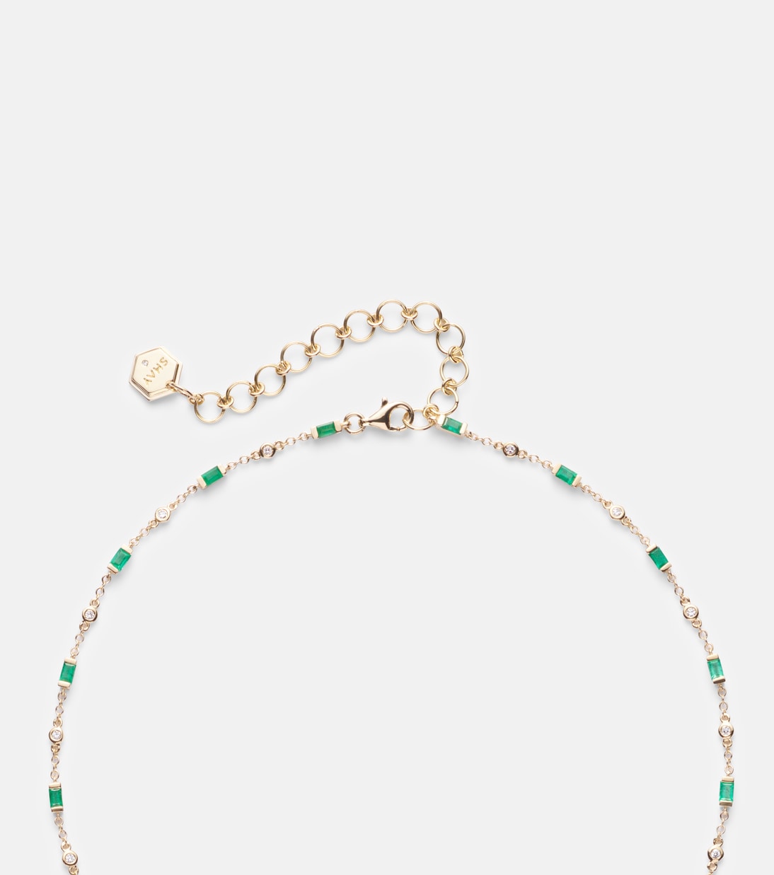 Collar de oro de 18 ct con esmeraldas y diamantes  | Shay Jewelry