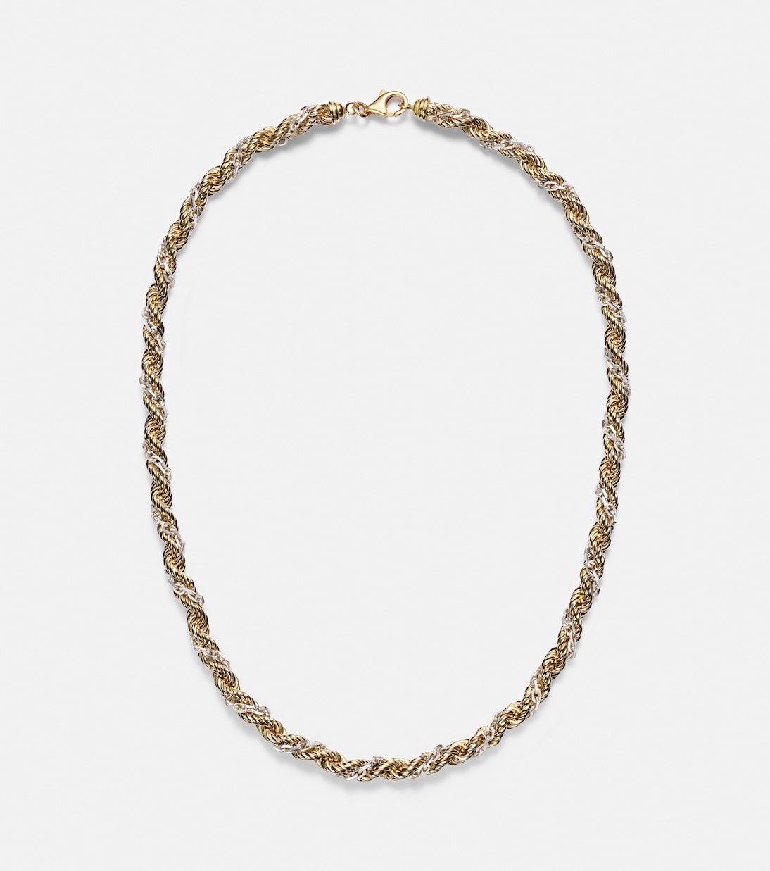 Corde Torsade 18kt gold and white gold necklace | Yvonne Léon