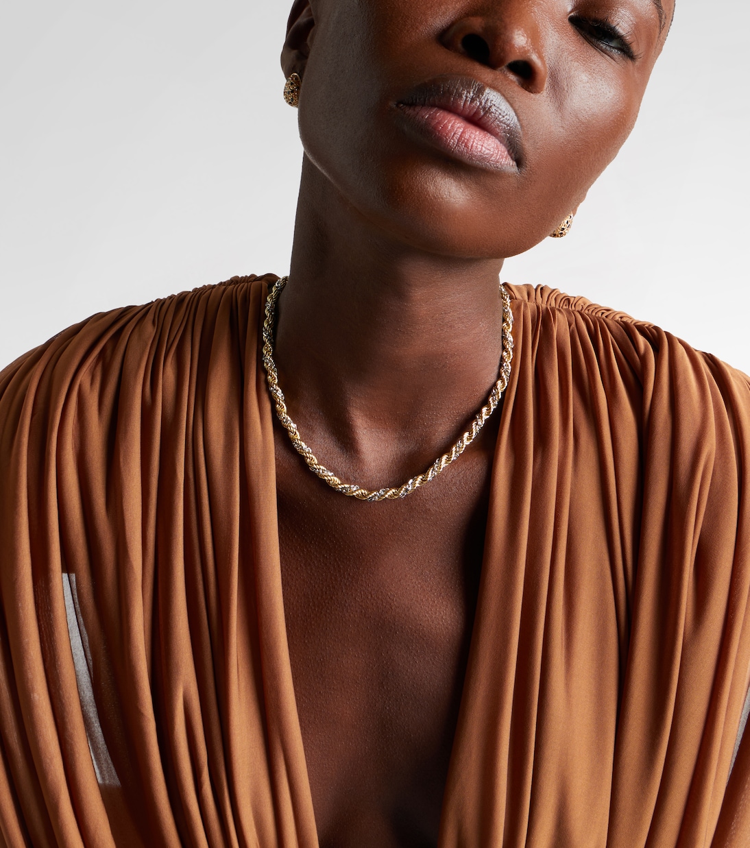 Corde Torsade 18kt gold and white gold necklace | Yvonne Léon