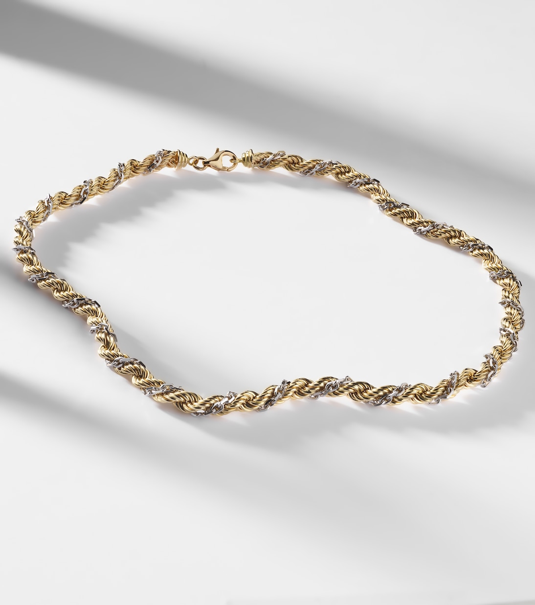 Corde Torsade 18kt gold and white gold necklace | Yvonne Léon