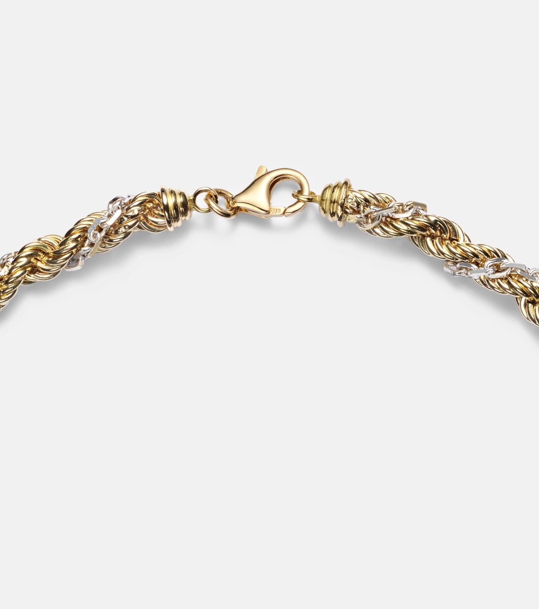 Corde Torsade 18kt gold and white gold necklace | Yvonne Léon