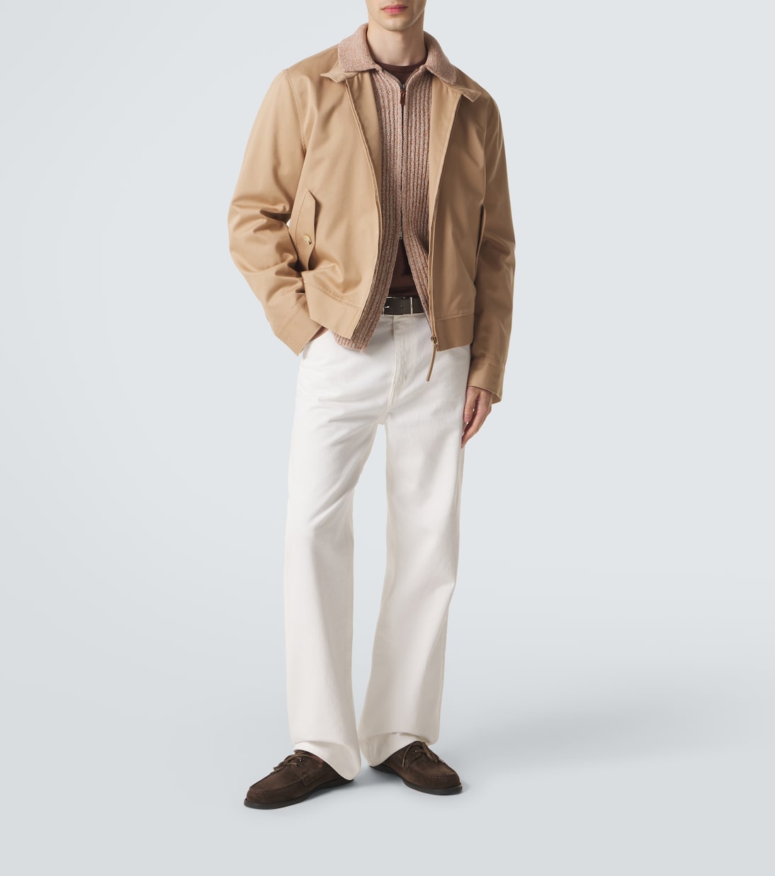 Cotton mouliné zip-up cardigan | Tod's