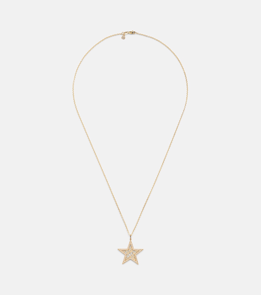 Collana Icon Wallpaper Star in oro 14kt con diamanti | Sydney Evan