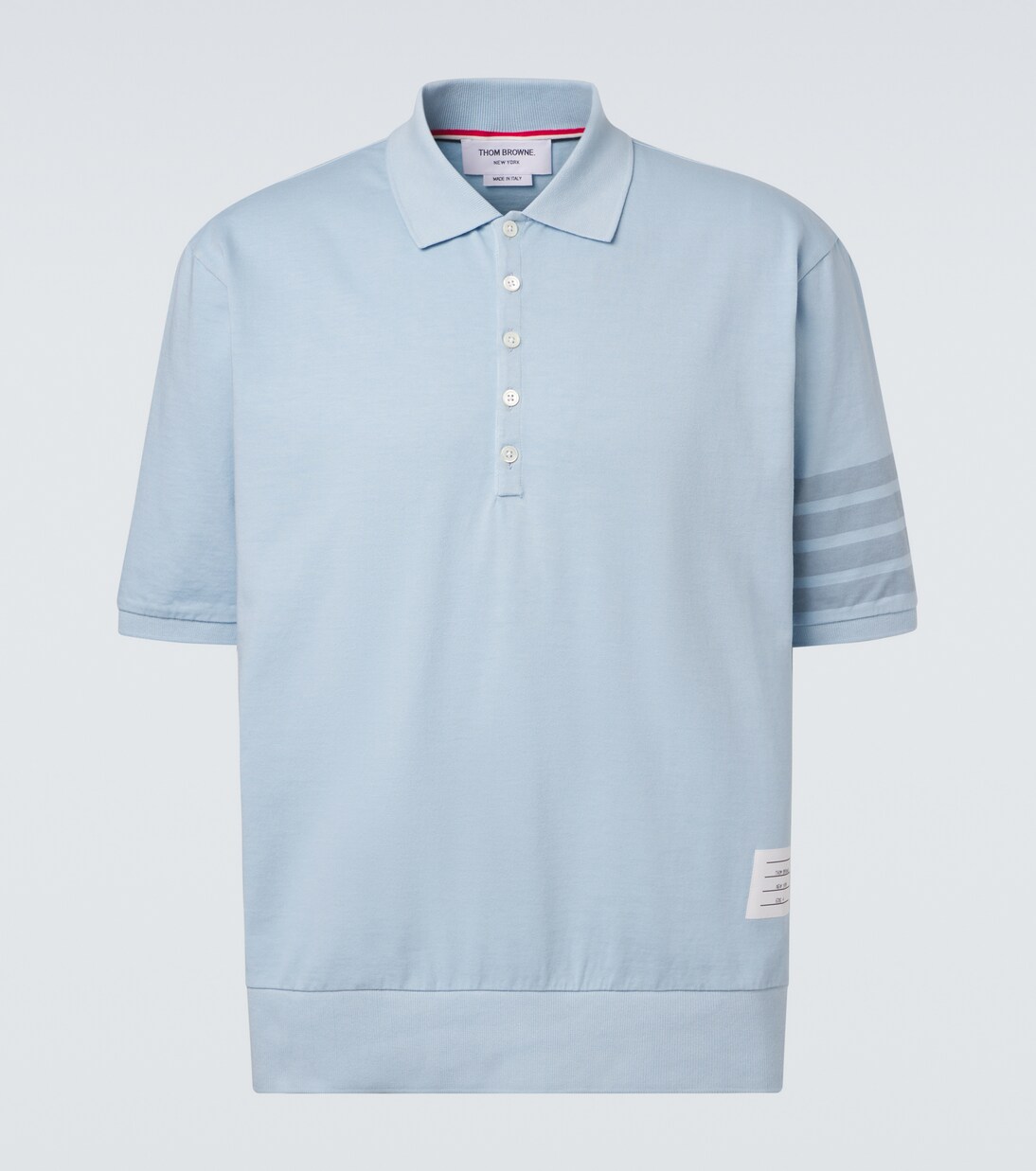 Poloshirt 4-Bar aus Baumwoll-Jersey | Thom Browne