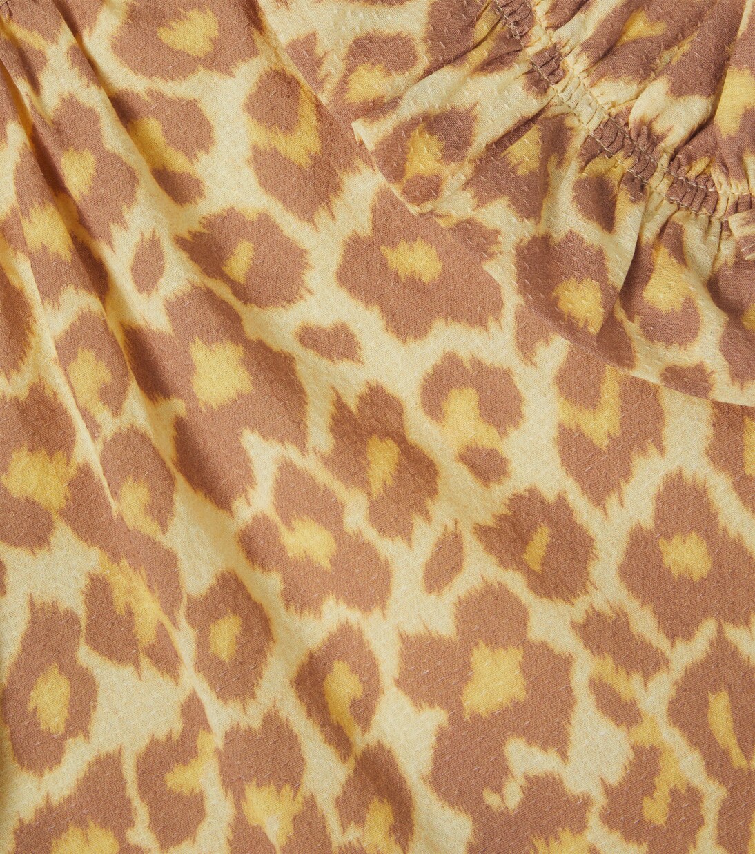 Leopard-print ruffled cotton top | Zimmermann Kids