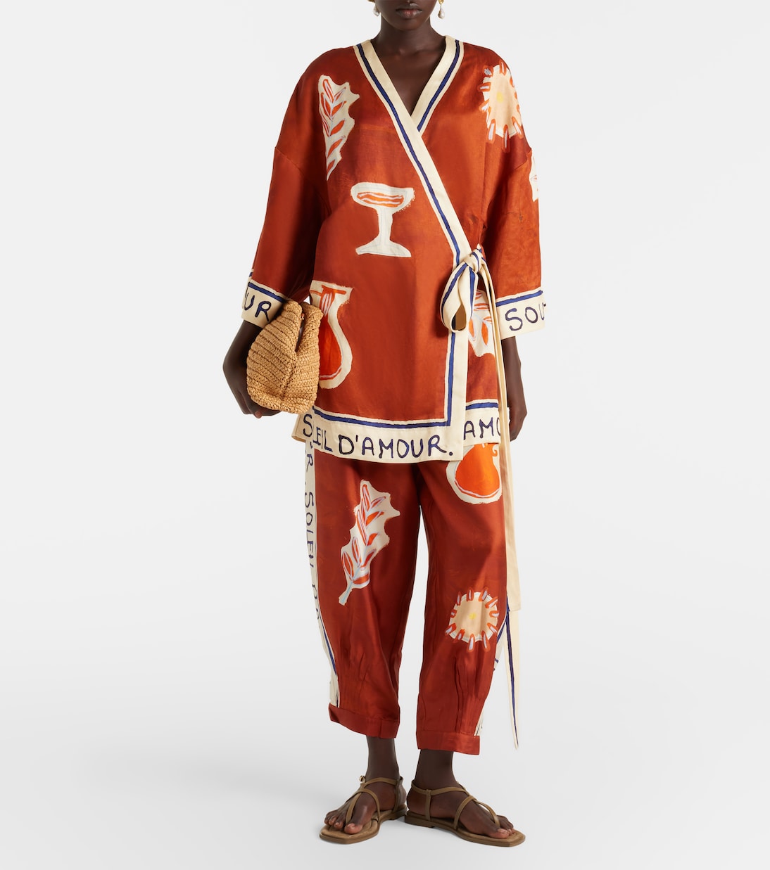 X LRNCE Wickelkleid Soleil D'Amour | Alémais