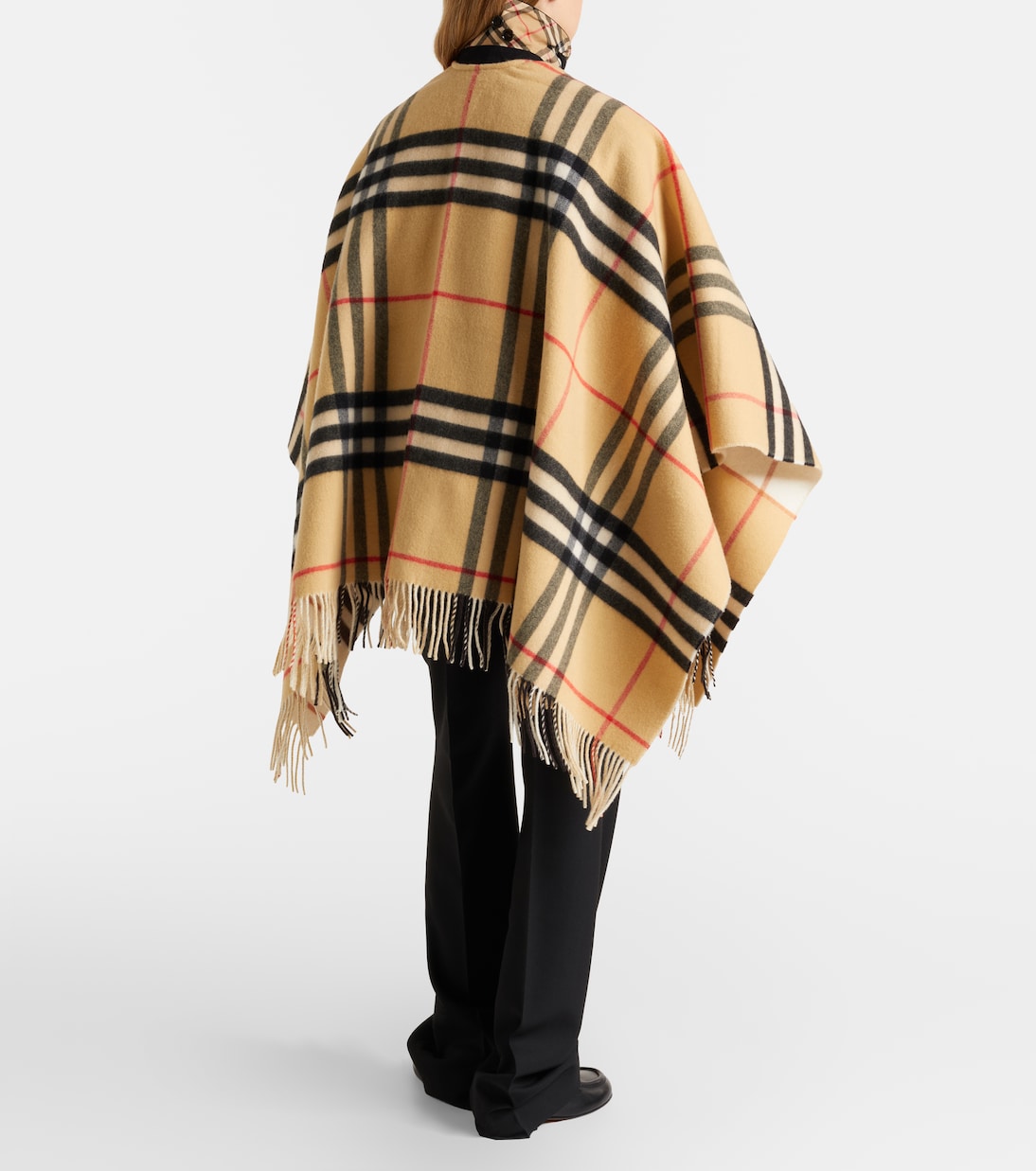 Burberry Check cashmere and wool shawl | Burberry