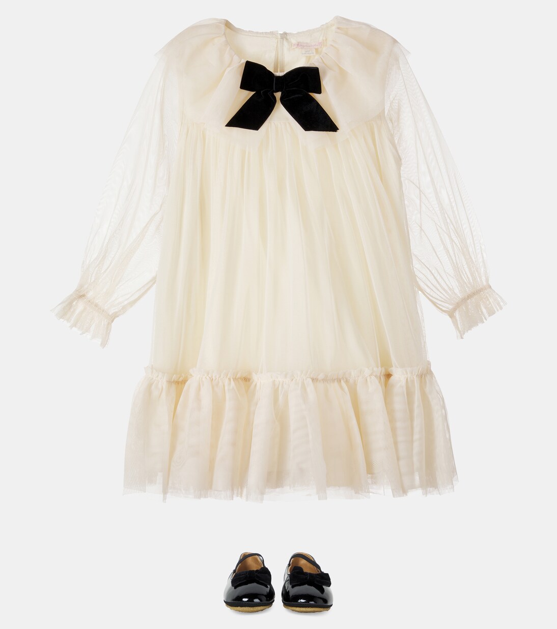 Bow-detail tulle dress | Konges Sløjd