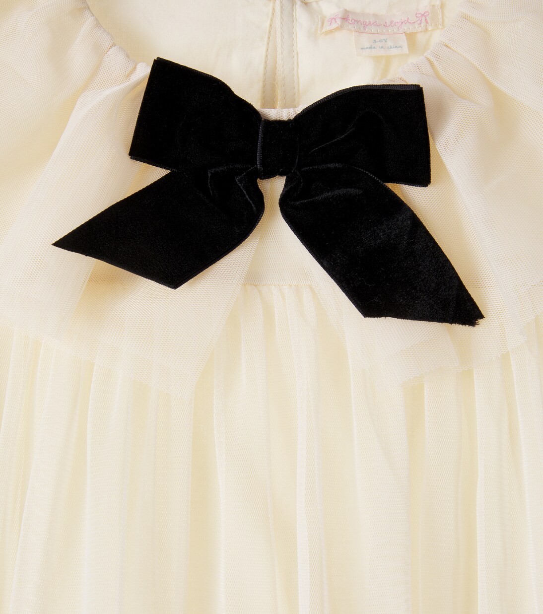 Bow-detail tulle dress | Konges Sløjd