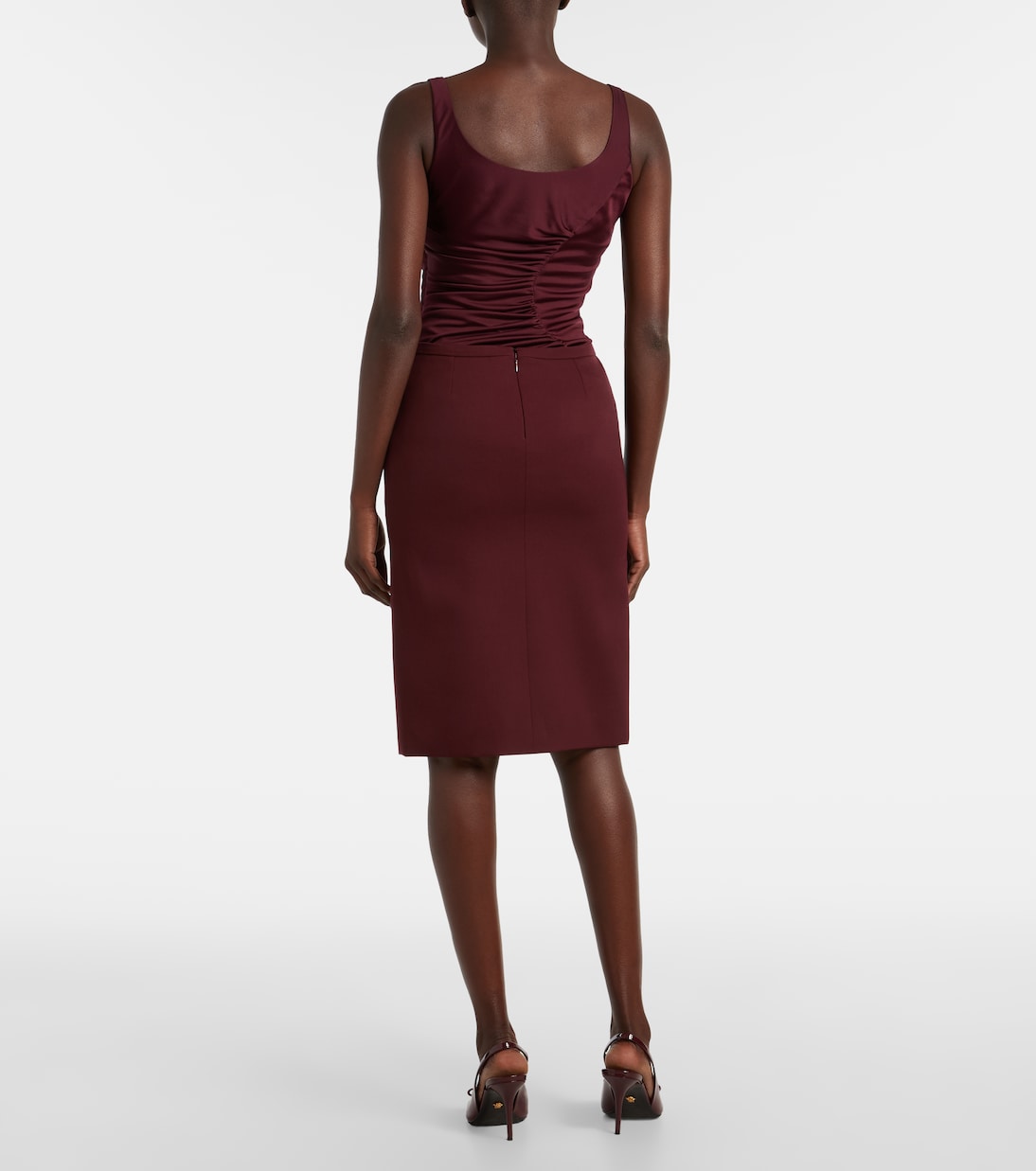 Bleistiftrock Medusa aus Wollgabardine | Versace