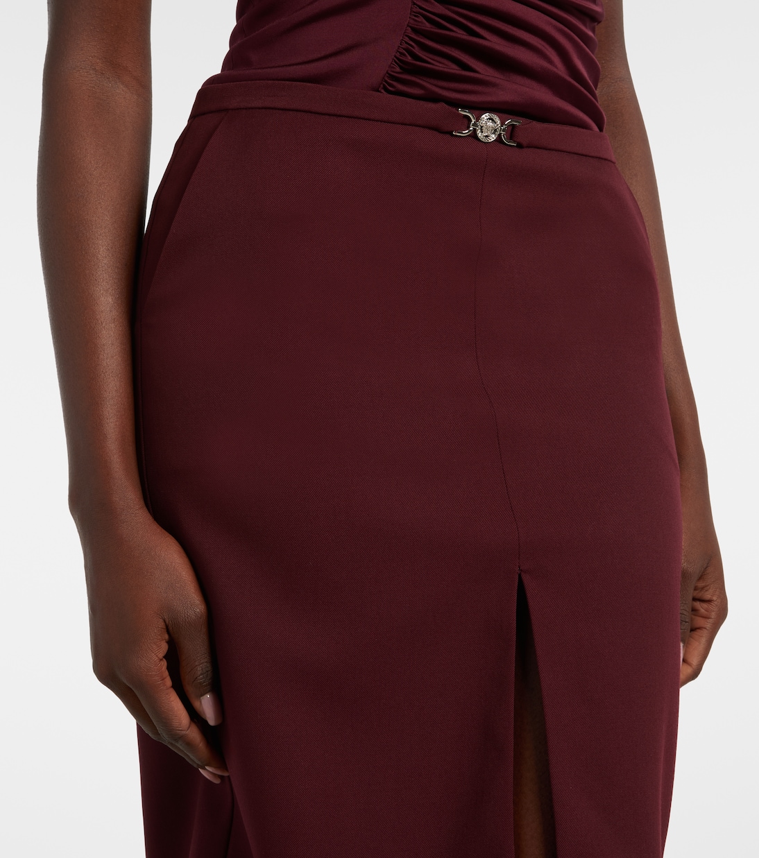 Bleistiftrock Medusa aus Wollgabardine | Versace