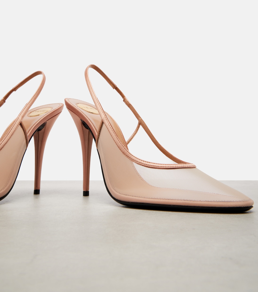 Pumps slingback Anita 110 in mesh | Saint Laurent