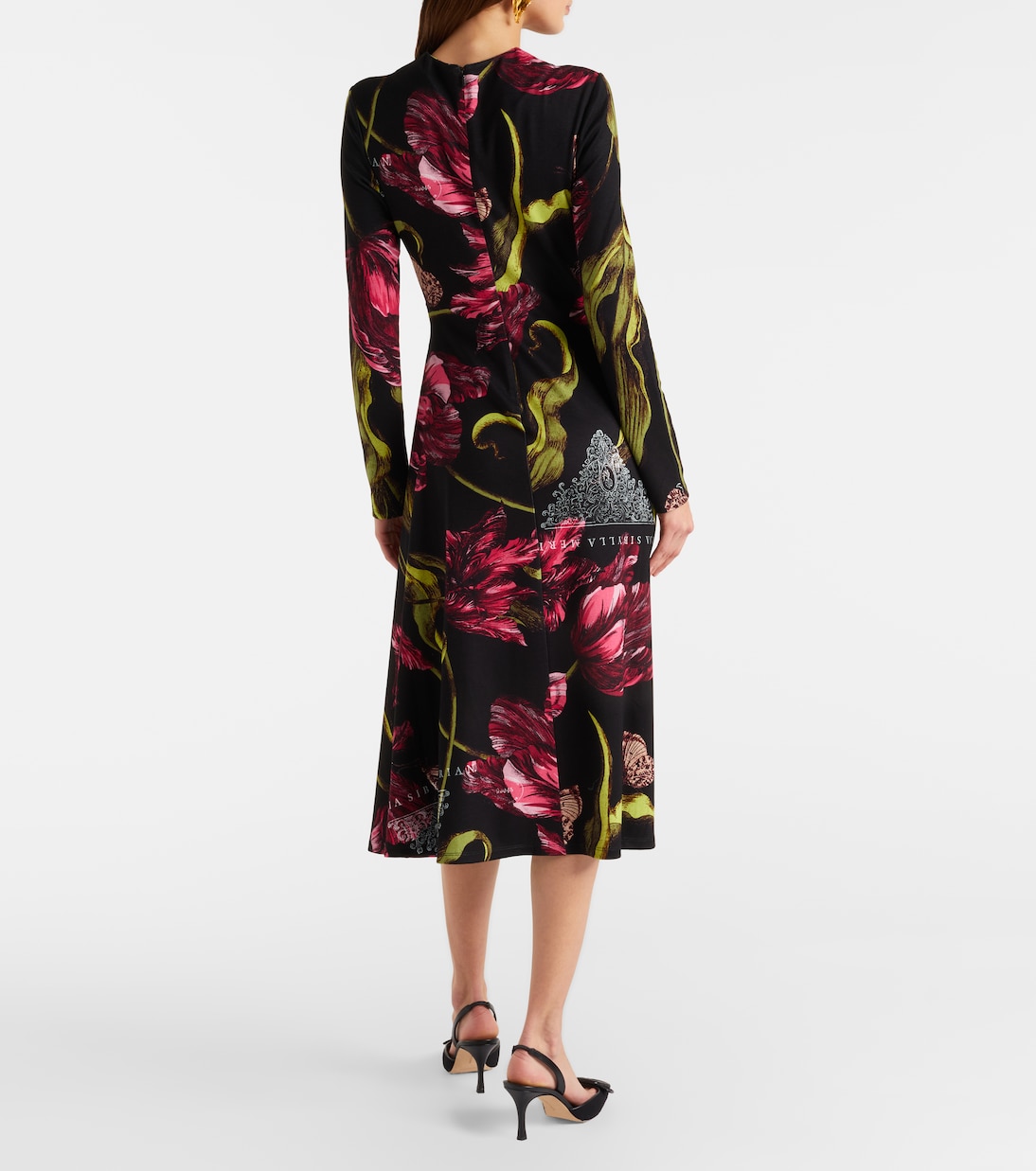 Floral jersey midi dress | Erdem