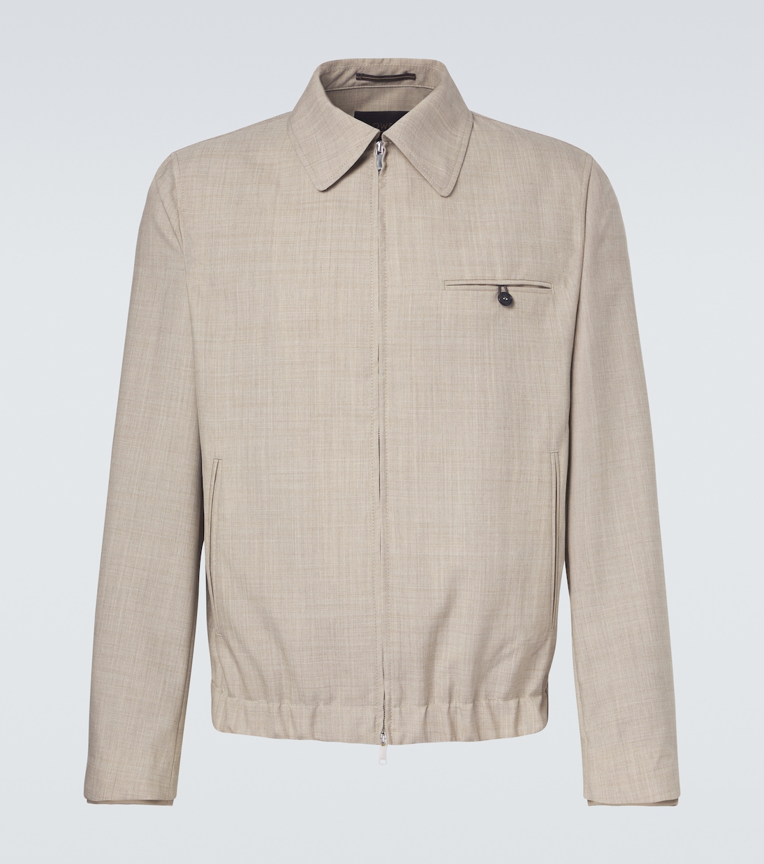 Virgin wool blouson jacket | Slowear