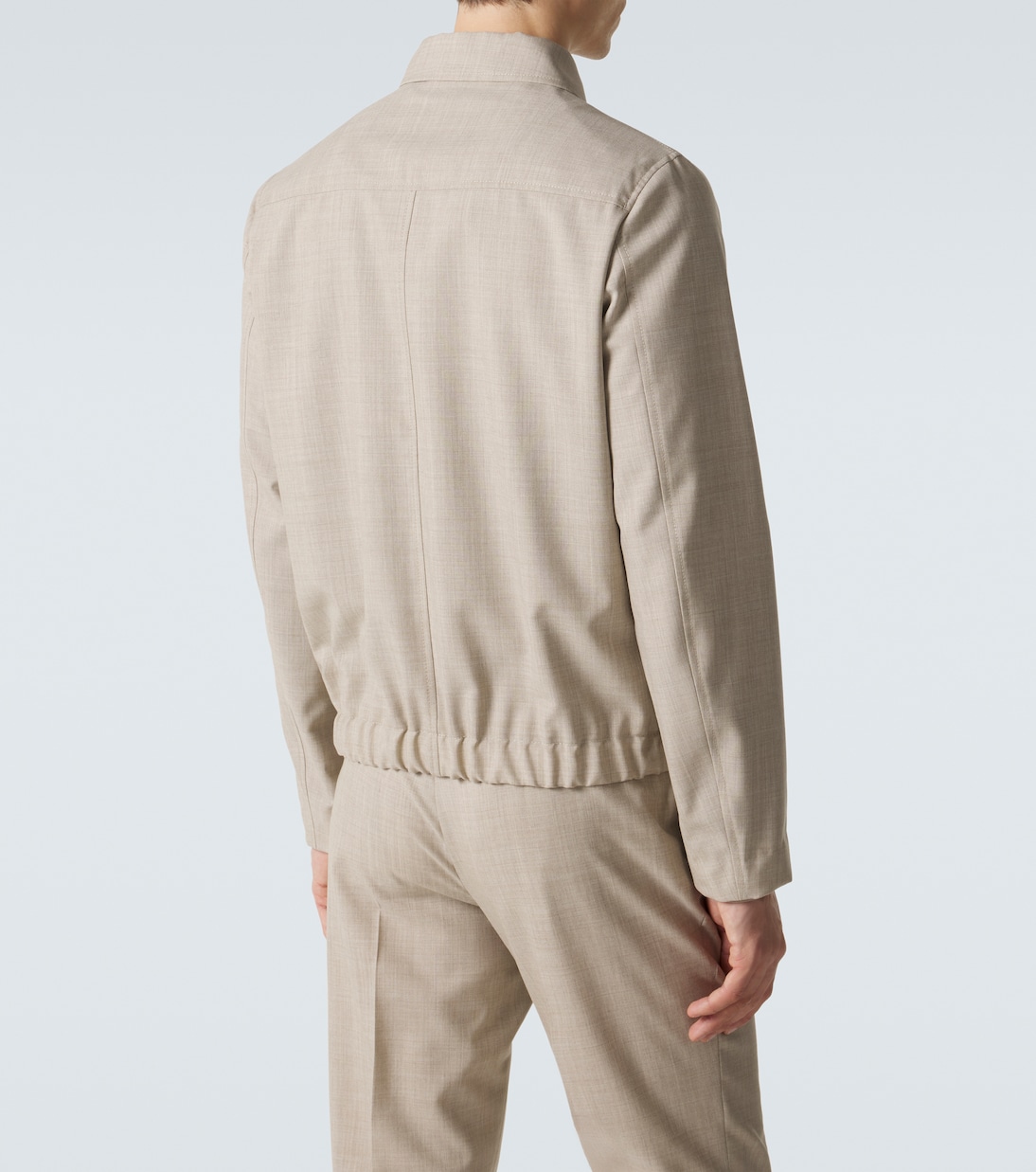 Virgin wool blouson jacket | Slowear