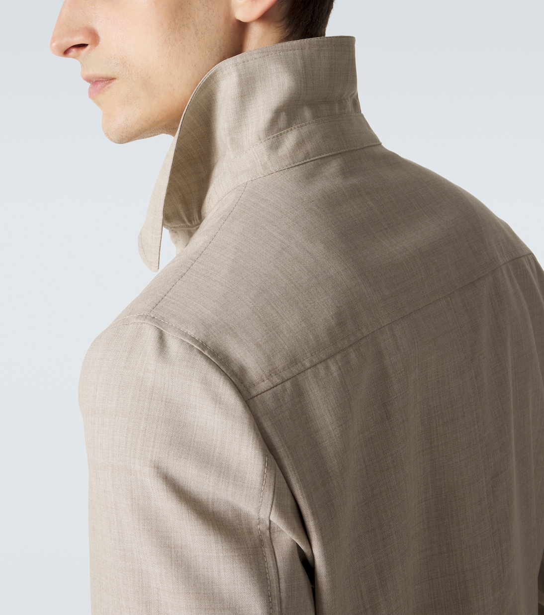 Virgin wool blouson jacket | Slowear