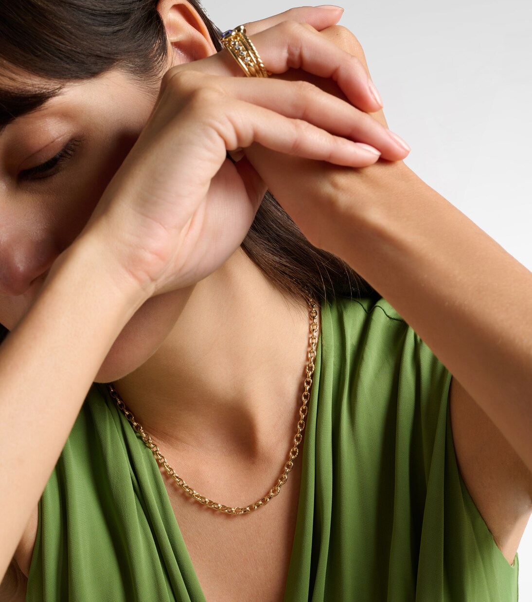 DY Mercer® Petite 18kt gold chain necklace | David Yurman
