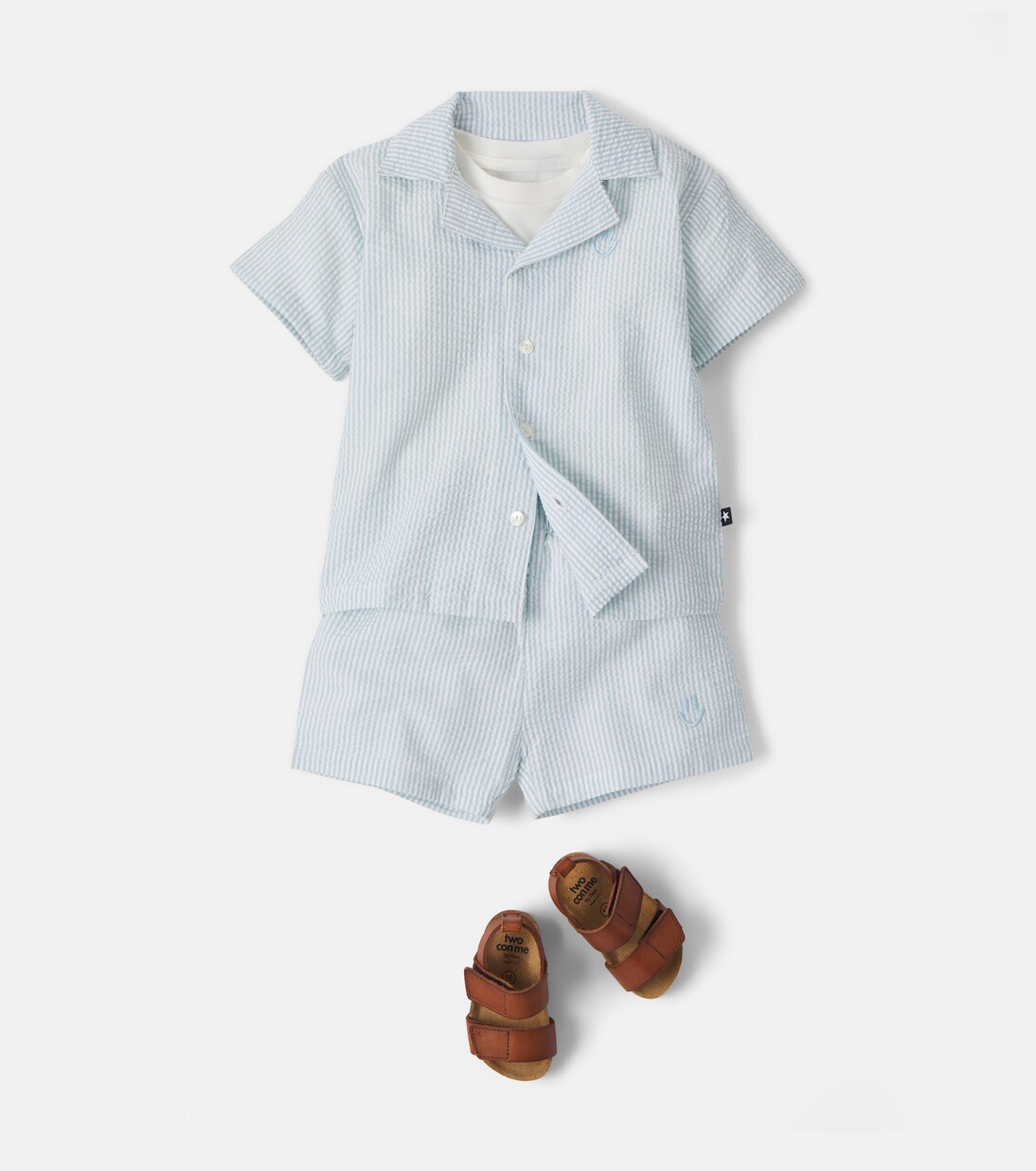 Baby Eyou striped cotton pajamas | Molo