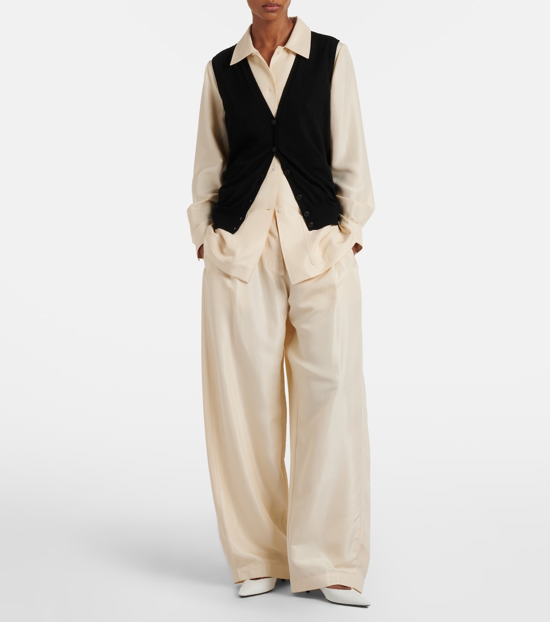 Kolina真丝阔腿裤 | The Row