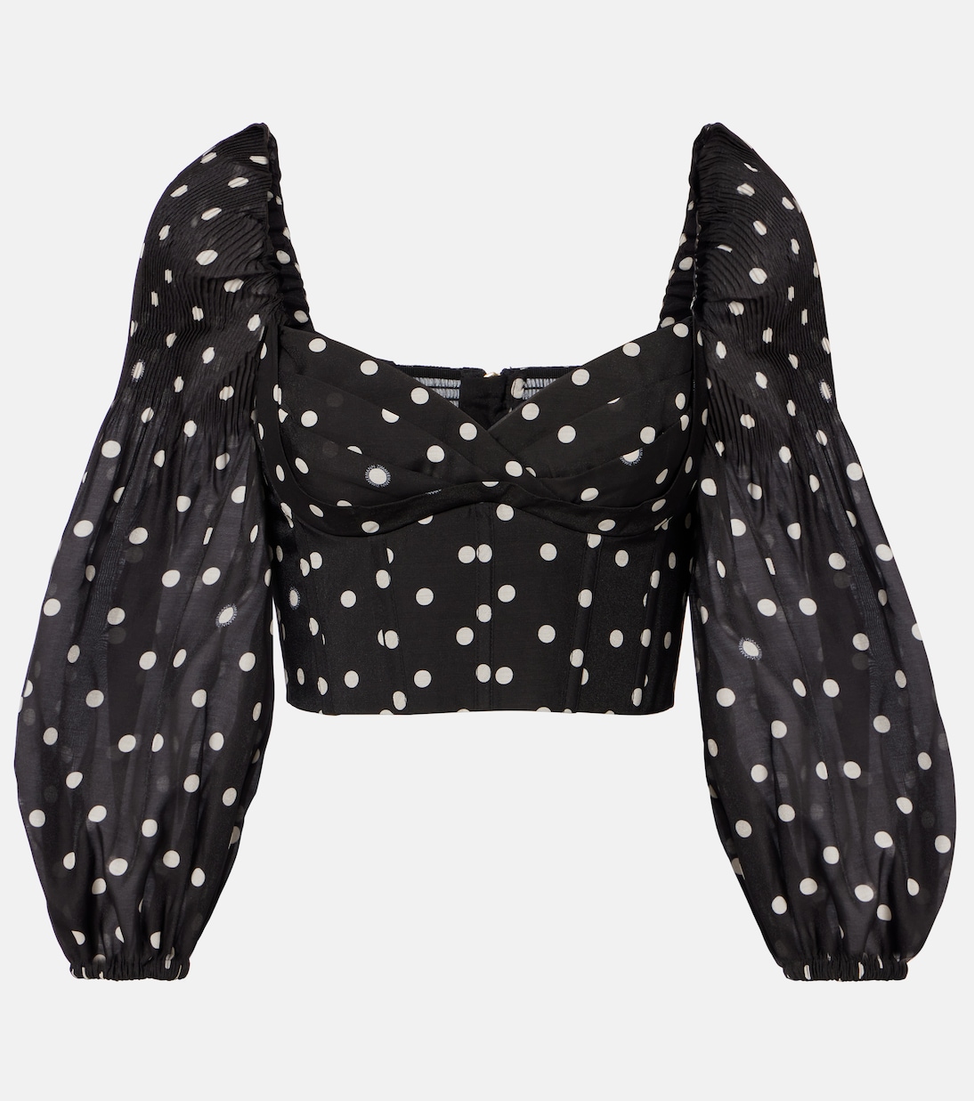 Polka-dot crop top | Zimmermann