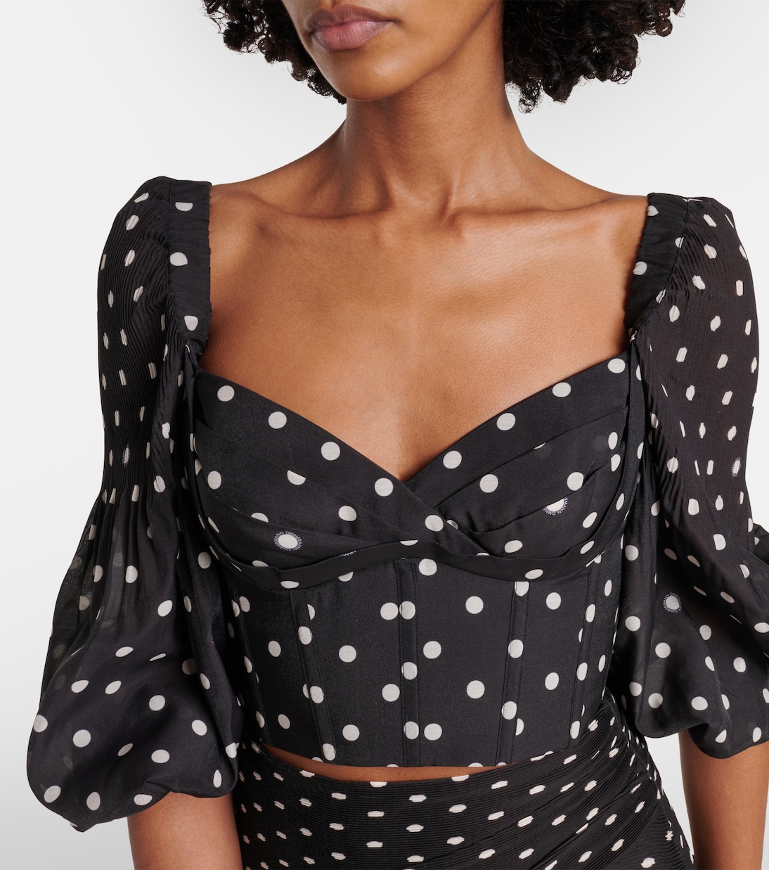 Polka-dot crop top | Zimmermann
