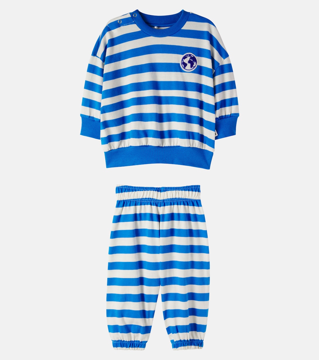 Baby cotton sweatshirt and pants set | Mini Rodini