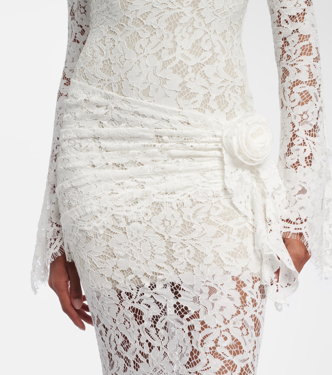 Bridal Bodita cotton-blend lace gown | De La Vali