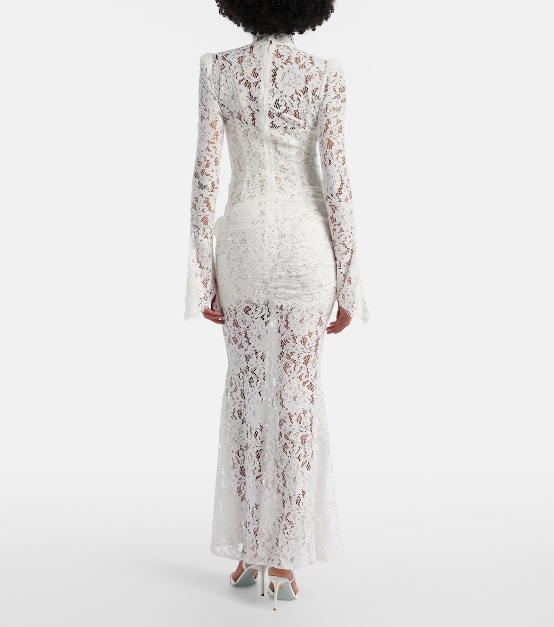 Bridal Bodita cotton-blend lace gown | De La Vali