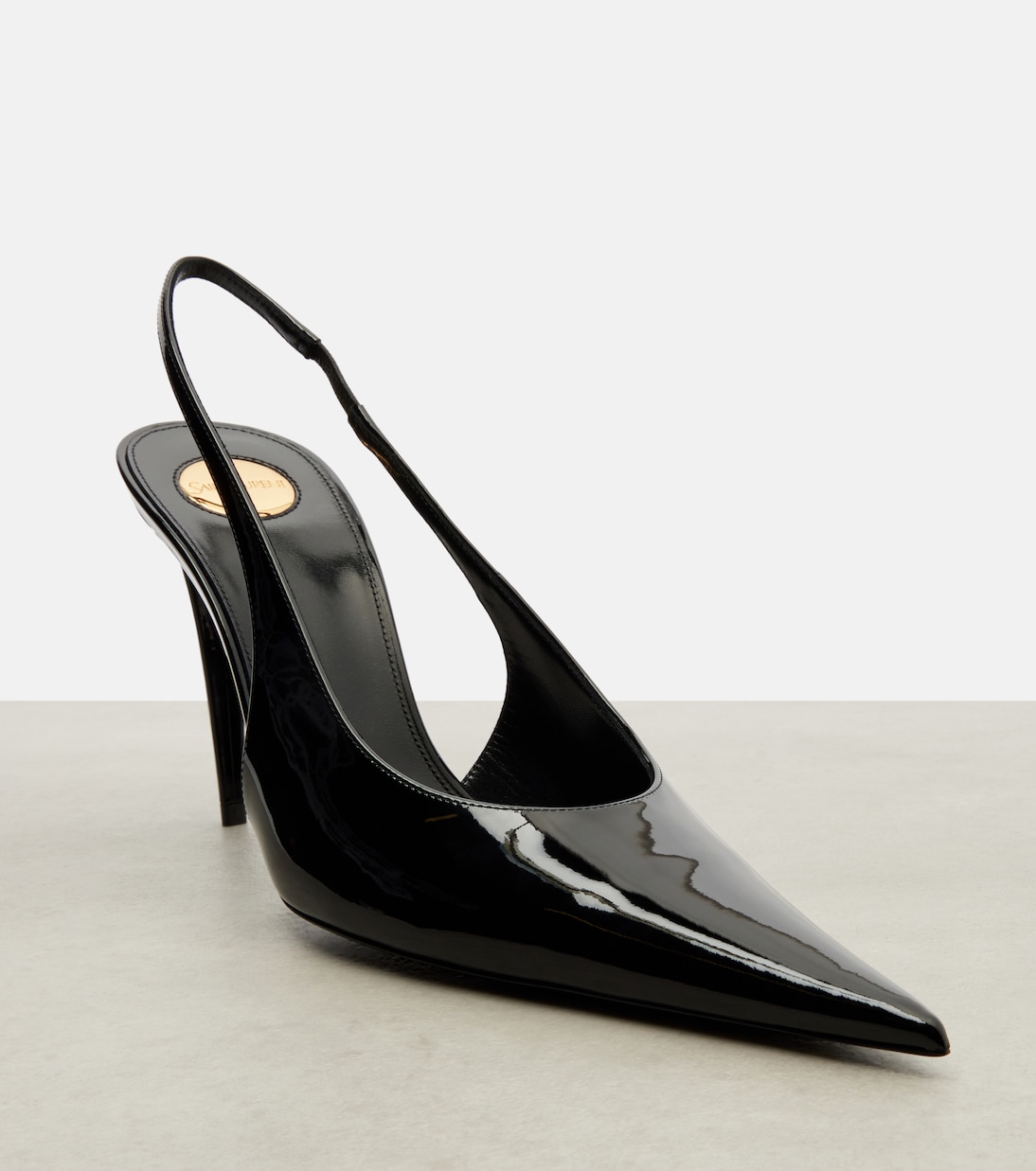 Guermantes 95 patent leather slingback pumps | Saint Laurent