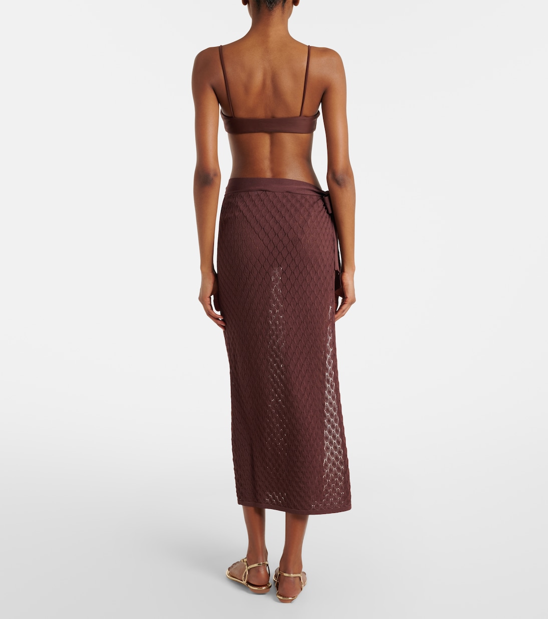 Dawn knitted wrap skirt | Melissa Odabash