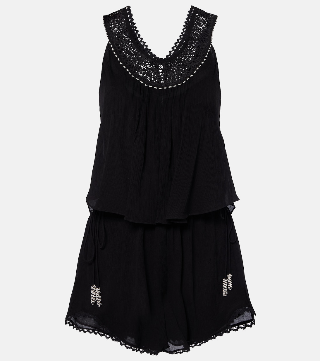 Nilany beaded silk romper | Isabel Marant