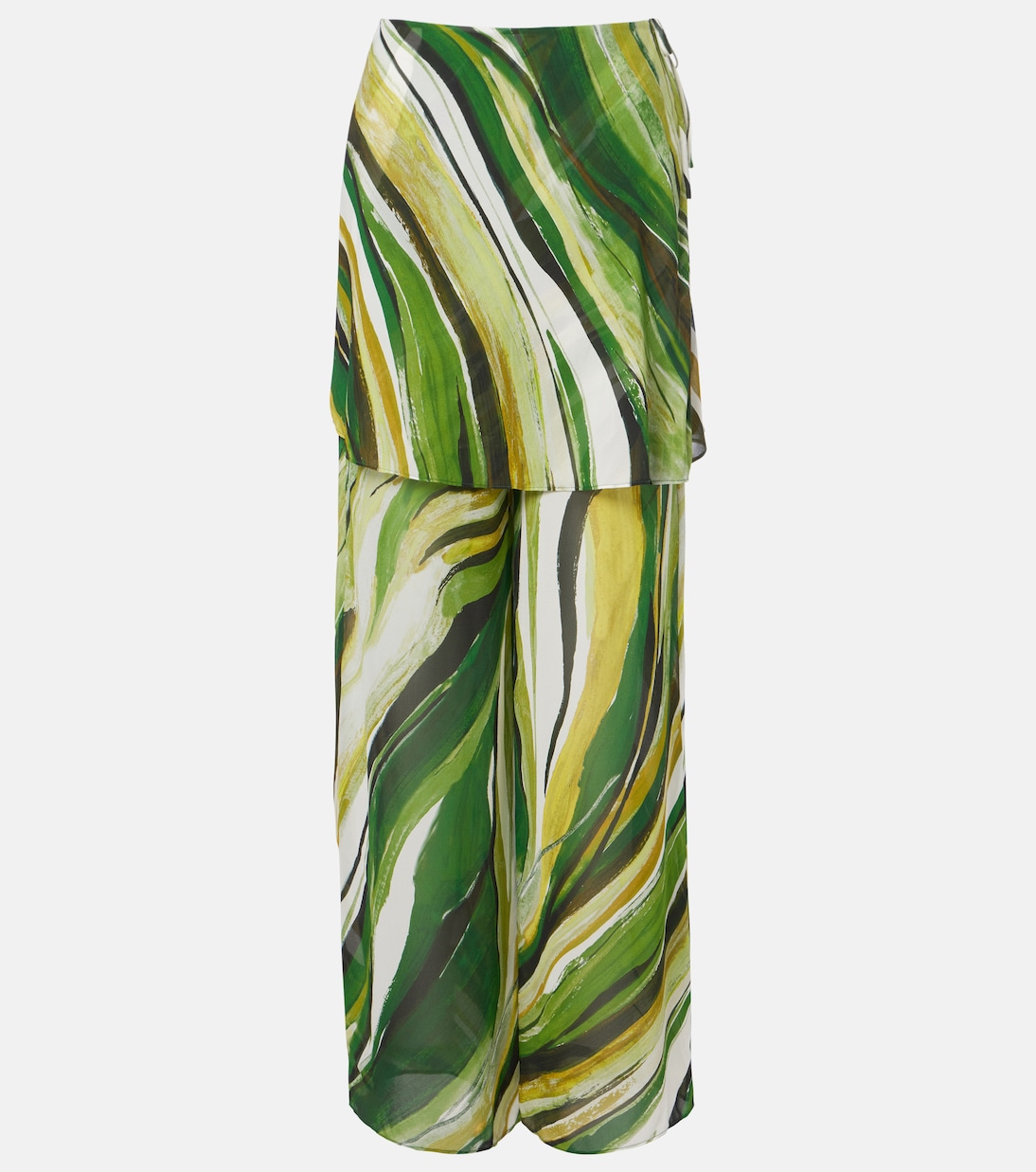 Printed silk wide-leg pants | Christopher Esber