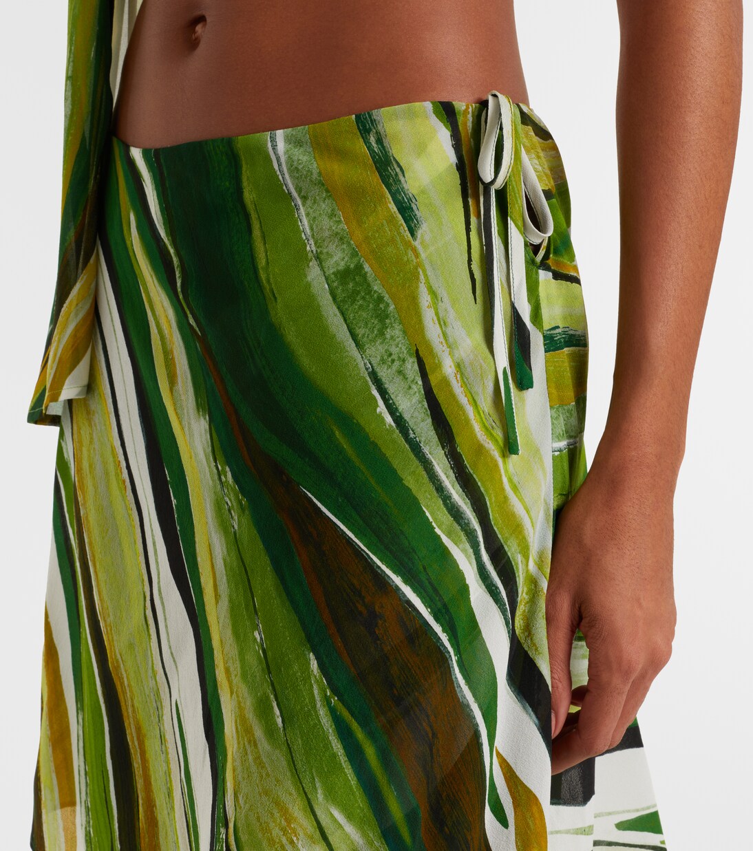 Printed silk wide-leg pants | Christopher Esber