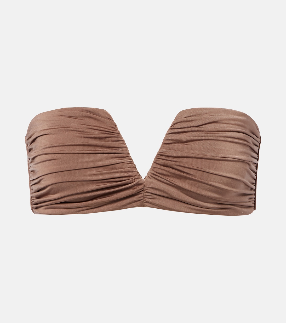 Clara ruched bandeau bikini top | Jade Swim