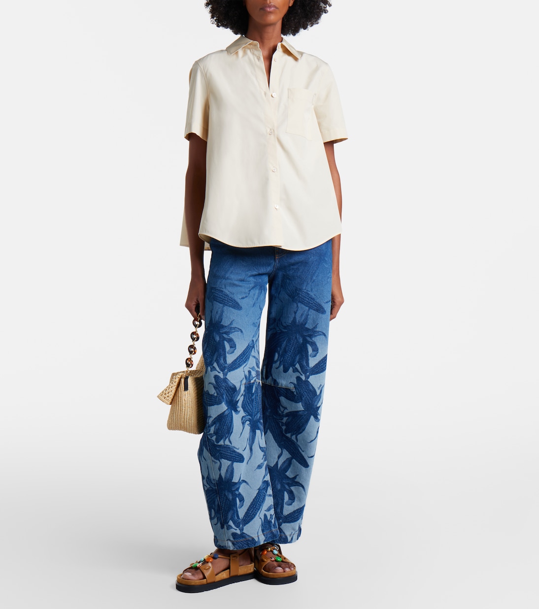 Paula's Ibiza cotton poplin shirt | Loewe