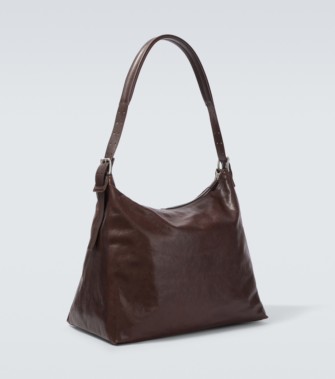 Belted leather shoulder bag | Lemaire