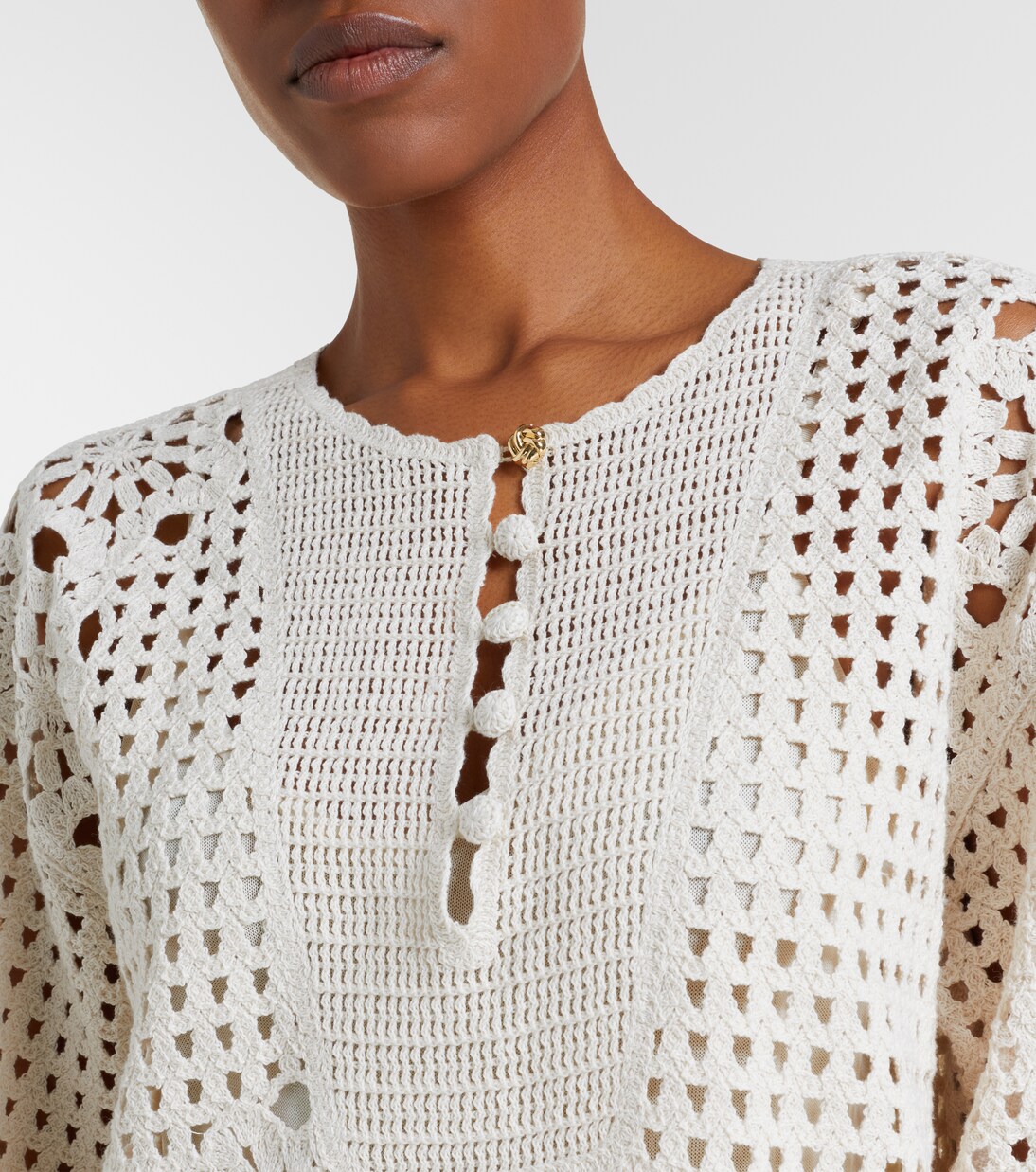 The Postcard cotton crochet tunic | Frame