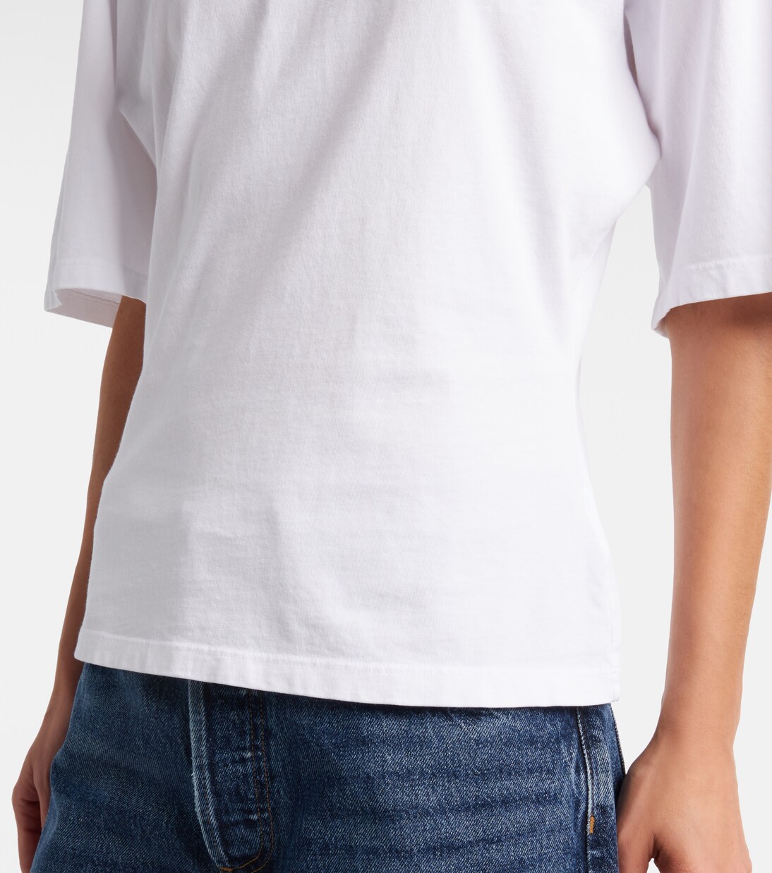 Storey gathered cotton jersey T-shirt | Agolde