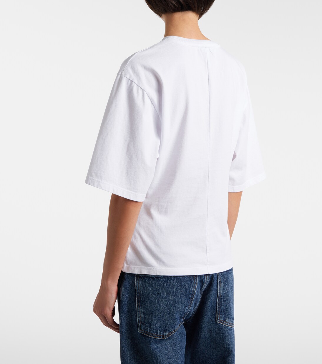 Storey gathered cotton jersey T-shirt | Agolde