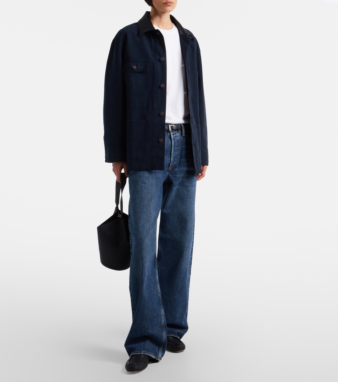 Storey gathered cotton jersey T-shirt | Agolde